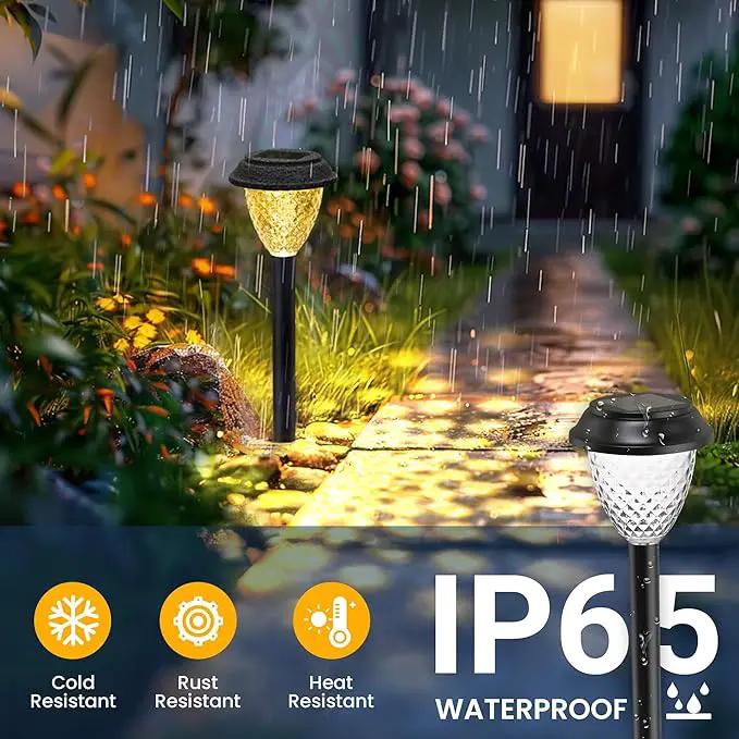 SOLPEX Solar Lights for Outside,12 Pack Solar Lights Outdoor Waterproof,Warm White Outdoor Solar Lights for Yard,Garden,Pathway,Patio and Landscape Lighting Decor by GreenHaven Gardens