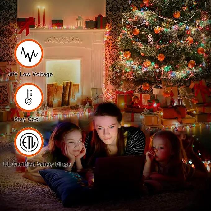 Christmas Decoration Lights, Outdoor Christmas String Lights 320 LED 11.5 Ft Waterfall Tree Lights with Big Star Topper 8 Light Modes for Christmas New Year Holiday Garden Yard Indoor Outdoor Decor by GreenHaven Gardens