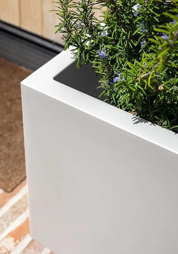 Veradek Block Series Cube Plastic Planter - Large Square Planter for Indoor or Outdoor Patio/Garden | Durable All-Weather Use with Drainage Holes | Modern Décor for Tall Plants, Trees, Flowers by GreenHaven Gardens