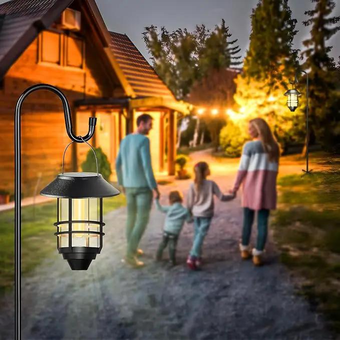 XDW-GIFTS Bird Feeder Pole for Outdoor, 2-Pack 76 Inch Shepherds Hooks Heavy Duty Garden Pole for Hanging Plant Basket, Solar Light Lanterns, Garden Plant Hanger Stands with 5 Base Prongs by GreenHaven Gardens