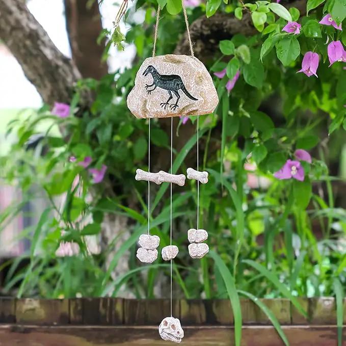 Outdoor Statue Dinosaur Hanging Decor Garden Solar Dinosaur Hanging Light for Outside Patio Balcony Pathway Lawn Yard Garden Figurine Ornament by GreenHaven Gardens