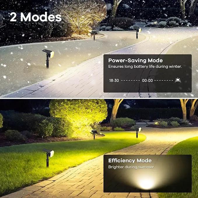 Linkind Solar Spot Lights Outdoor, 60 LEDs Solar Landscape Lights with 30% Conversion Rate and Waterproof IP67, Ideal for Outside, Garden, Yard, Pathway (6 Pack, Warm White) by GreenHaven Gardens