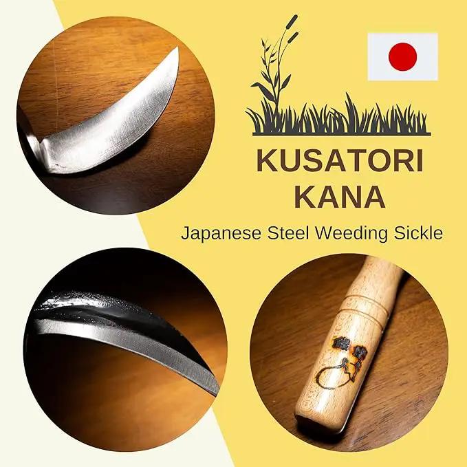 Japanese Gardening Tool Hand Weeder Kana Hoe Made in Japan by GreenHaven Gardens
