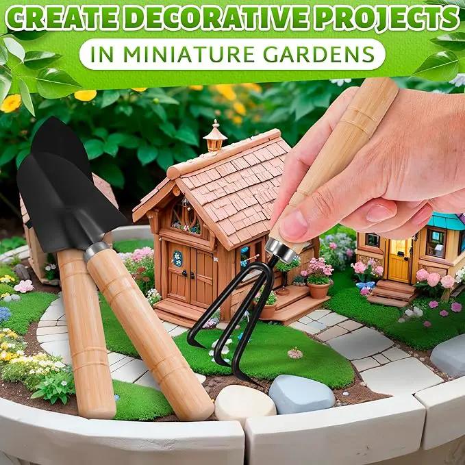 Hand Shovel for Gardening Trowel Garden Tool - 3Pcs Planting Tools Small Garden Rake Ergonomic Hand Tools Set Edging Shovel Indoor Plants Tools - Gardening Tools Heavy Duty Shovel Garden Tool Set by GreenHaven Gardens
