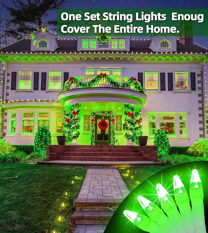750 LED 246FT Christmas Lights Outdoor, Super Long Waterproof Christmas String Lights with 8 Modes, Christmas Tree Lights with Timer Memory for Fence Garden Xmas Wedding Party DecorGreen by GreenHaven Gardens