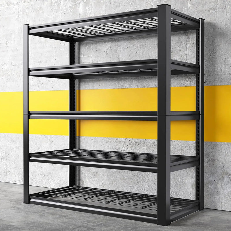 REIBII Garage Shelving 3000LBS, Heavy Duty Storage Shelves, Adjustable Industrial Metal Shelving Unit for Garage, Basement, Pantry, Warehouse,Commercial, 36" W x 16" D x 72" H by GreenHaven Gardens