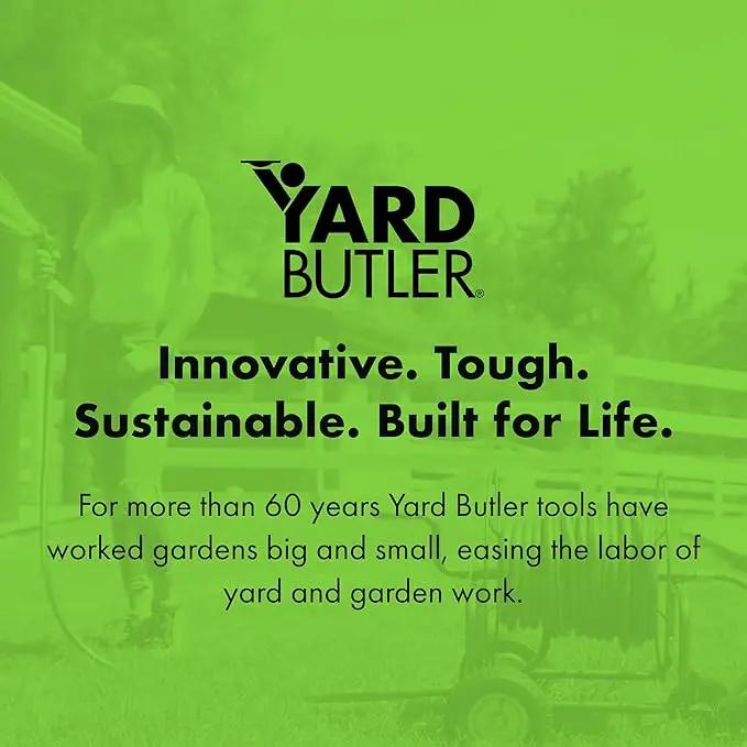 Yard Butler Hose Reel Cart - Heavy Duty Metal with Wheels for Gardens, Lawns, and Outdoor Use, 400 ft by GreenHaven Gardens