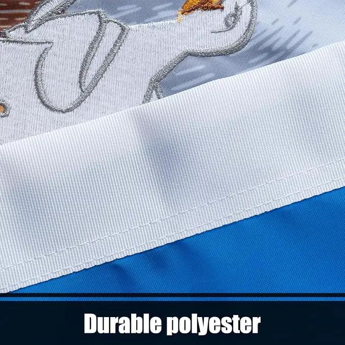 TOPFLAGS Louisiana Flag 4x6 Outdoor LA State Flags Double Sided Embroidered Longest Lasting Heavy Duty Polyester Stronger Brass Grommets 4 Stitched Hemming Perfect for Outside by GreenHaven Gardens