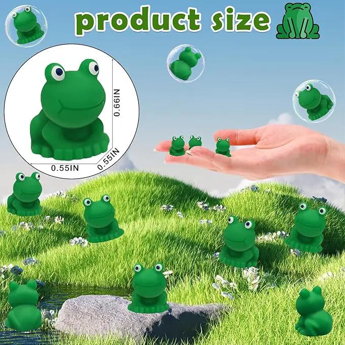 80Pcs Mini Frogs Resin Tiny Frogs Miniature Decoration Figurines Ducks Dollhouse Garden Decor Plastic Mini Animals Micro Landscape Ornament Cake DIY Craft by GreenHaven Gardens