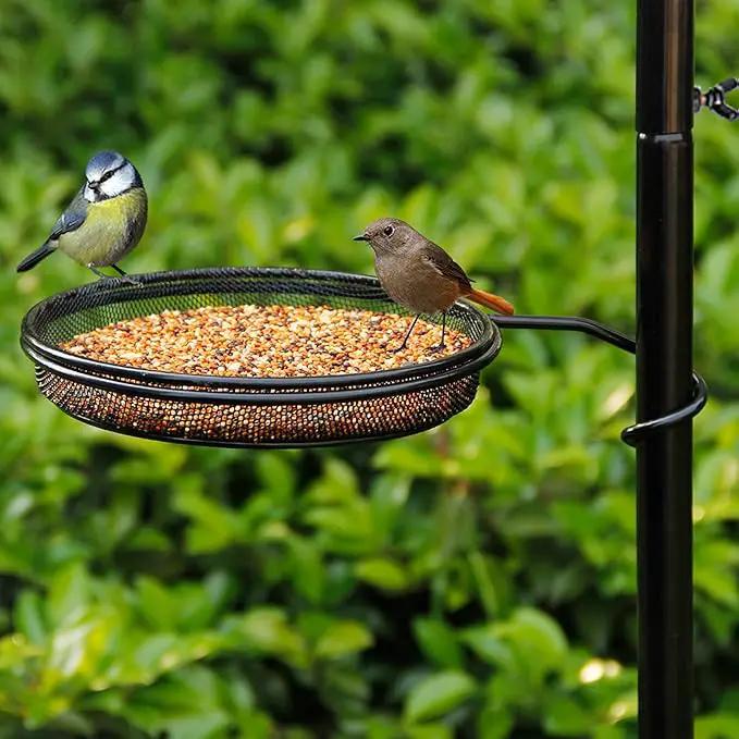 yosager Premium Bird Feeding Station Kit, 77" x 19" Birds Feeder Pole, Deluxe Multi Feeder Hanging Kit with Metal Suet and Bird Bath for Wild Birds Watching, Birdfeeder and Planter Hanger by GreenHaven Gardens