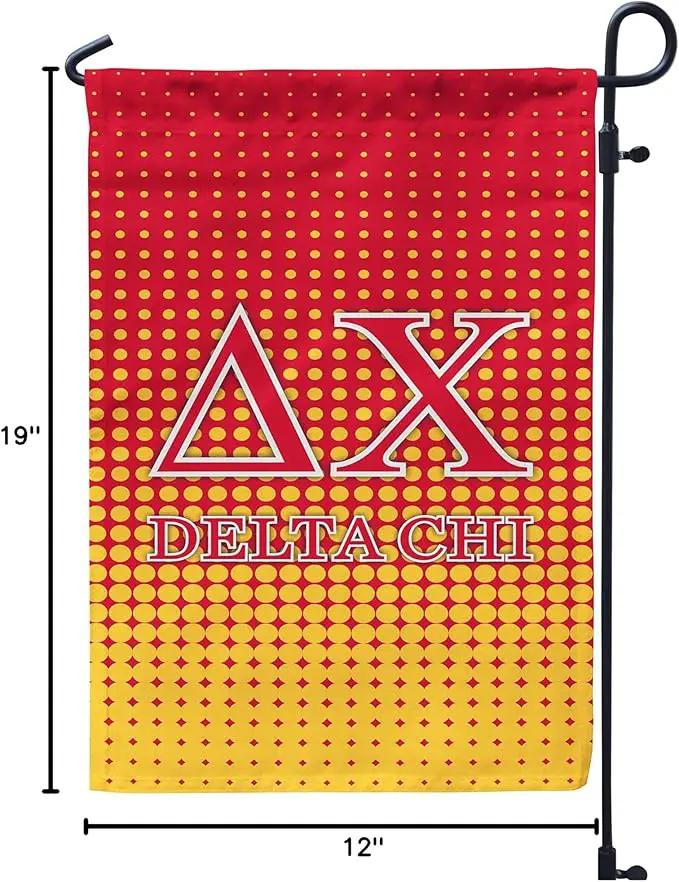 Delta Chi Licensed Flag Garden Flag Banner Yard Decor Outdoor Decoration (Delta Chi #4) by GreenHaven Gardens