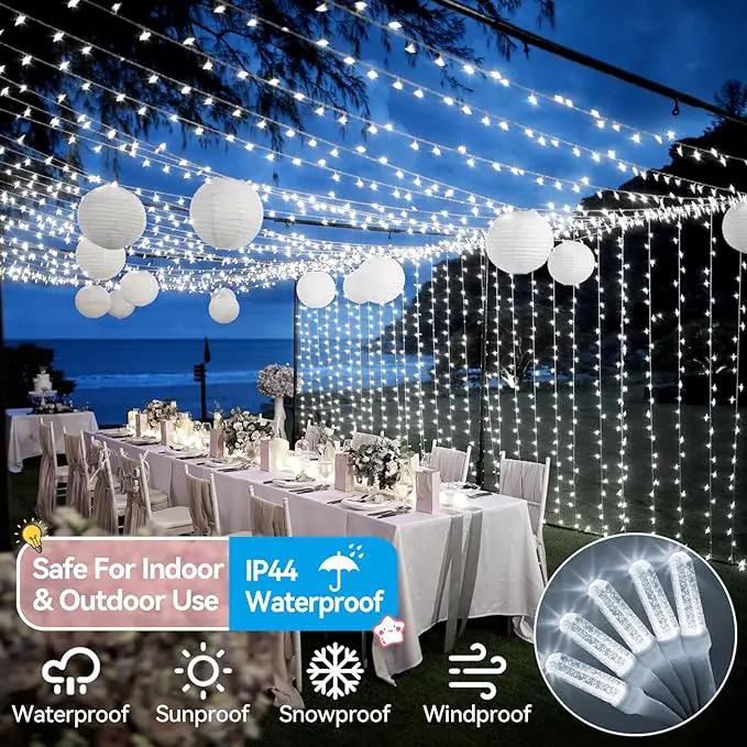 Heceltt 1600 LED 630 FT String Lights Outdoor, 8 Modes Cool White Christmas Lights Plug in, Waterproof Led Lights with Timer and Memory String Lights for Xmas Holiday Wedding Decorations by GreenHaven Gardens