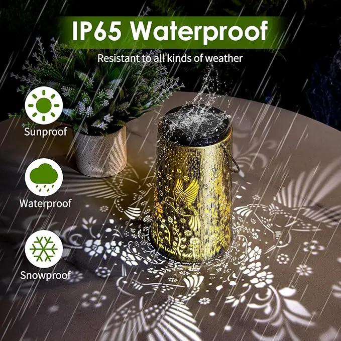 2 Pack Solar Lanterns Outdoor Waterproof, Hummingbird Hanging Solar Lights for Outside, Garden Decor for Yard Patio Pathway Porch, Christmas Birthday Mothers Day Gifts for Women Mom Grandma by GreenHaven Gardens