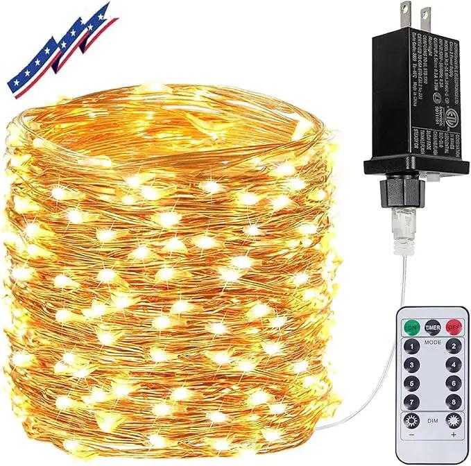 66Ft 200LED Fairy Lights Plug in with Remote, Waterproof String Lights Outdoor & Indoor 8 Modes with Timer, LED Twinkle Lights for Girl's Room Garden Patio Halloween Christmas Decorations (Warm White) by GreenHaven Gardens