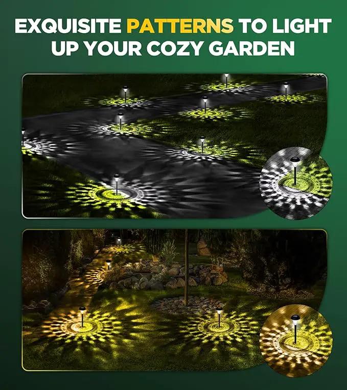 10 Pack Ultra Bright Solar Lights Outdoor Waterproof, from Dusk to Dawn Up to 12H Solar Light for Outside, Auto On/Off Solar Powered Garden Pathway Lights, Landscape Lighting (Cold White) by GreenHaven Gardens