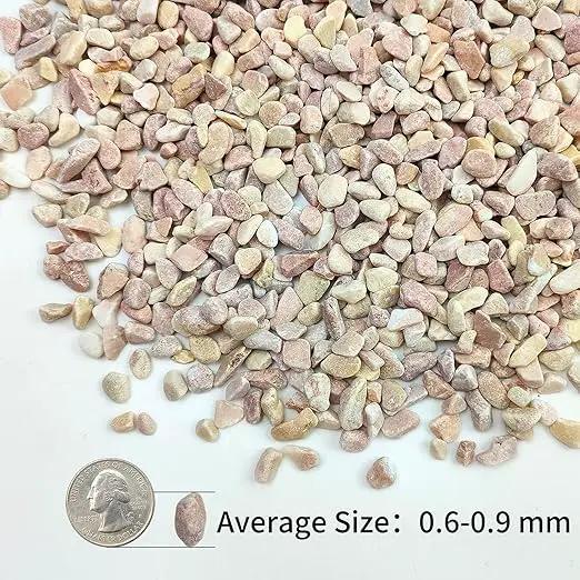2lbs Peach Pebbles for Plants, 3/8inch Small Rocks, Natural Polished Pebbles, River Rocks for Succulent Cactus Plants, Vases, Aquariums, Gardening by GreenHaven Gardens