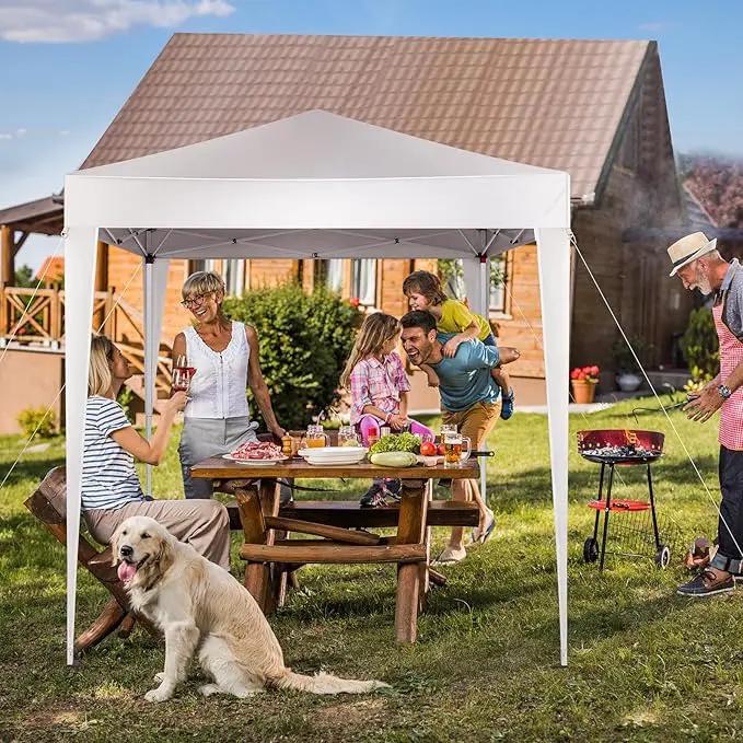 Outvita 6.5x6.5ft Pop Up Canopy Tent, Outdoor Instant Shelter Folding Canopy with Carry Bag for Commercial Events, Party, Backyard BBQ, Camping White by GreenHaven Gardens