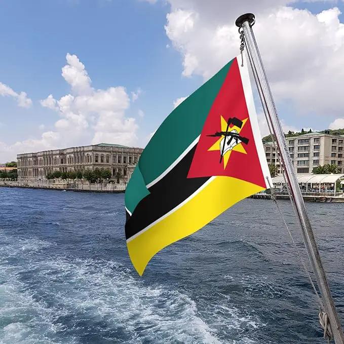Mozambique Mozambican Flag Garden Yard House 2x3 ft Flags Double Sided Print Banner Indoor Outdoor Party Home Decorations for Boat Dorm House Balcony by GreenHaven Gardens