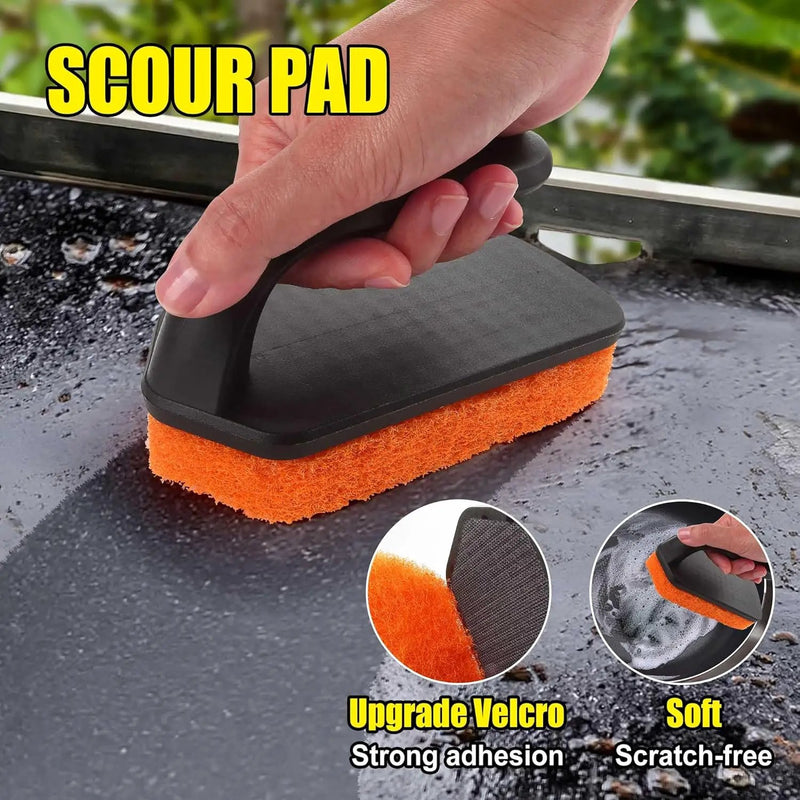 GRILLART Griddle Cleaning Kit for Blackstone, Replacment Scouring Pads(Scour Pads 4PCS) by GreenHaven Gardens