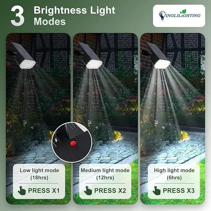 DINGLILIGHTING Solar Lights Outdoor Waterproof: IP65 Led Spot Light Decorations for Garden - 3 Lighting Modes Solar Powered for Yard - Dust to Dawn Uplighting Landscape Pathway Drive Patios 6PC White by GreenHaven Gardens