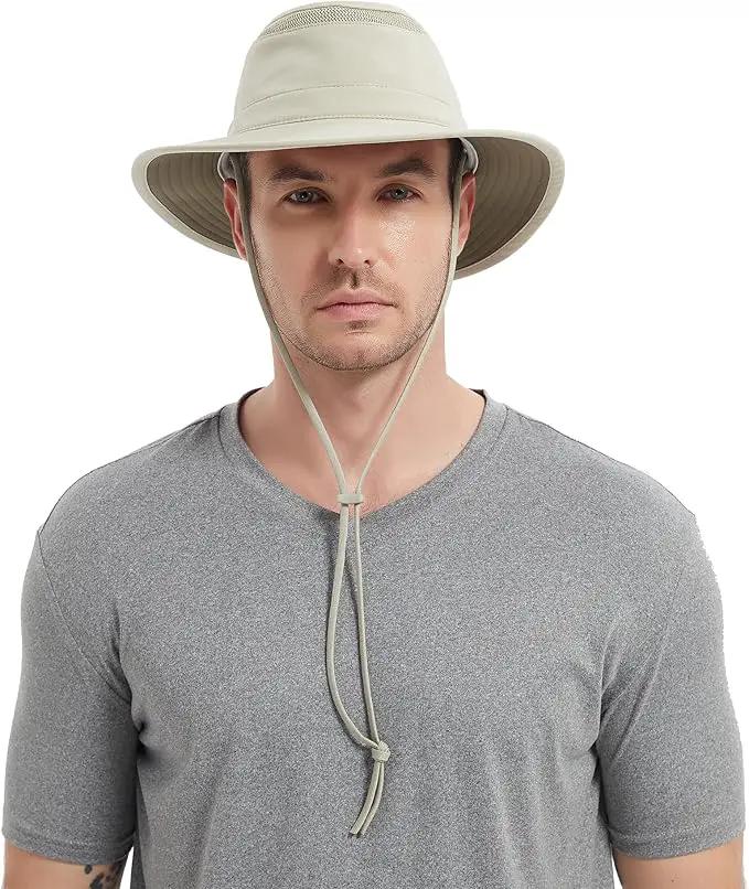 Cimarron Wide Brim Safari Sun Hat for Women & Men – UPF 50+ Outdoor Fishing Hat | Hiking, Running Travel Sun Protection Hat by GreenHaven Gardens