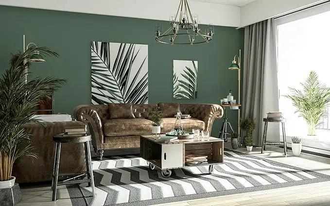 Dimoon 118''x23.6'' Green Peel and Stick Wallpaper Contact Paper Modern Self Adhesive Wall Paper Removable Renter Friendly Textured Solid Color Shelf Cabinet Vinyl Roll (118''x23.6'',Dark Green) by GreenHaven Gardens