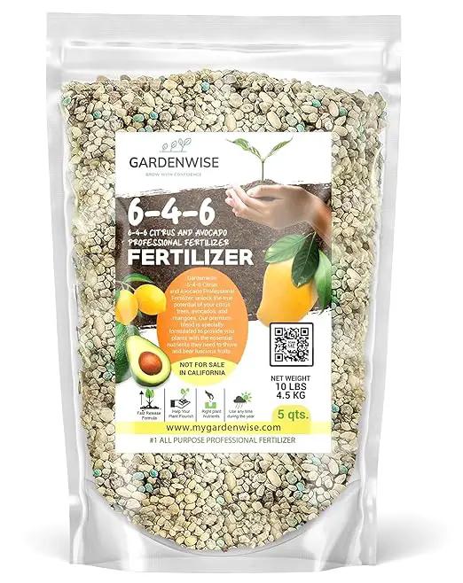 6-4-6 Avocado and Citrus Tree Professional Fertilizer Plant Food for Outdoor/Indoor Gardening; Quick-Release Nitrogen Fertilizer; Orange, Lime, Avocado and Lemon Tree Fertilizer (20 QUARTS) by GreenHaven Gardens
