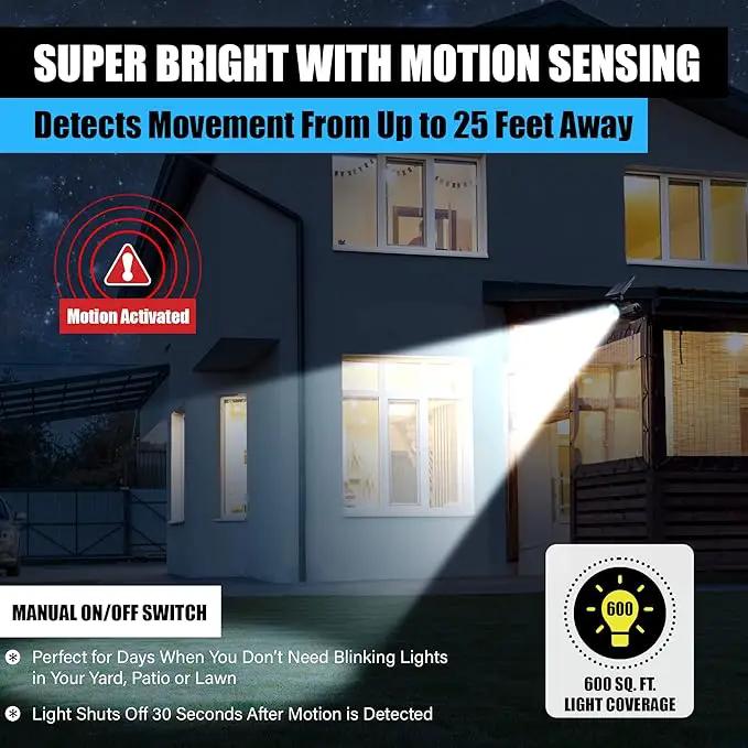 Bell+Howell Bionic Spotlight Motion Solar Spot Lights Outdoor Waterproof, Solar Landscape Lights, Outdoor Solar Yard Lights Weather Resistant, Super Bright LED Lights, for Garden, Lawn As Seen On TV by GreenHaven Gardens