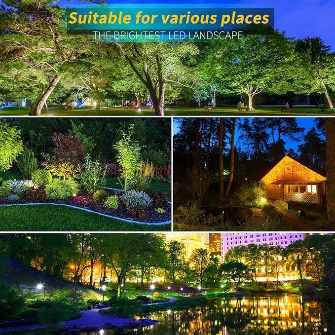 LED Landscape Lights,5W 120V AC Outdoor Pathway Garden Yard Spotlight,IP65 Waterproof Garden Flood Light,Outdoor Spotlight with Stake,UL Cord 5-ft with Plug (Pack of 1, Daylight White) by GreenHaven Gardens