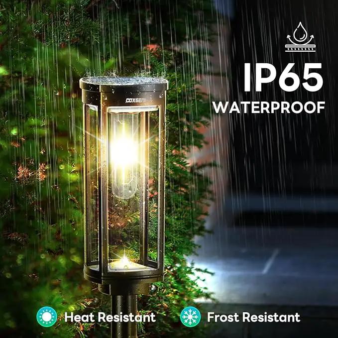 Solar Pathway Lights Outdoor 8 Pack, Bright Solar Path Lights Outside Waterproof, Sidewalk Lights Solar Powered Landscape Light for Walkway Driveway Lawn Patio Yard Garden by GreenHaven Gardens
