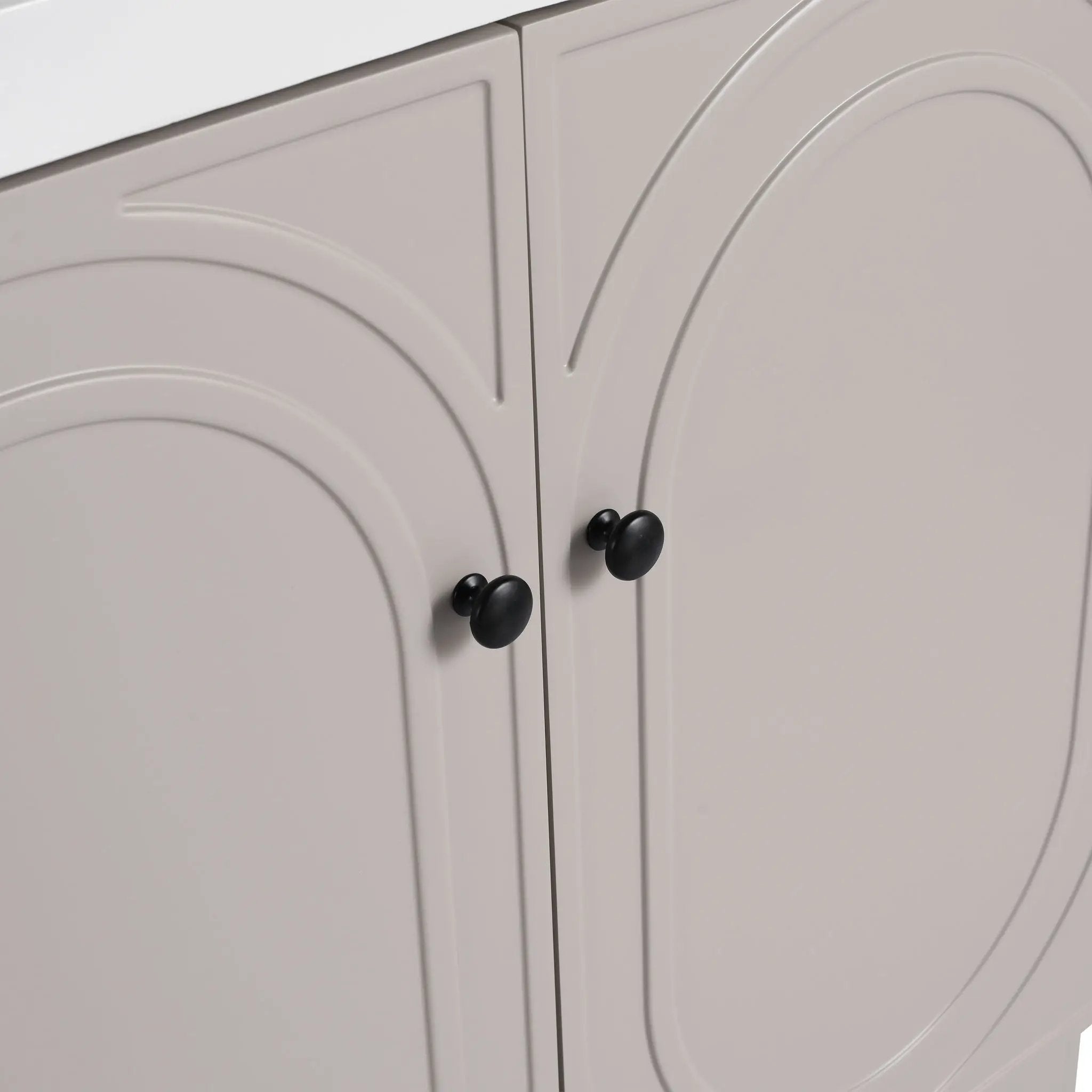 Modern Freestanding Bathroom Vanity With Soft Close Cabinet Doors