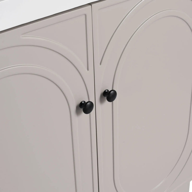 Modern Freestanding Bathroom Vanity With Soft Close Cabinet Doors