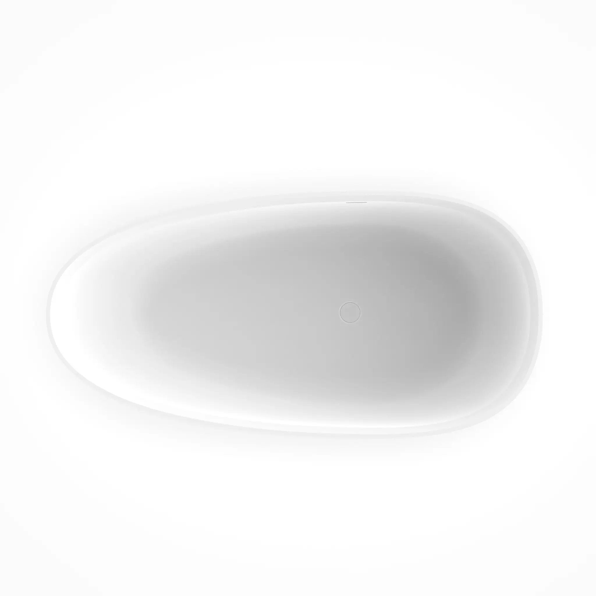 71 Inch Artificial Stone Freestanding Bathroom Bathtub by HouseOfZazla