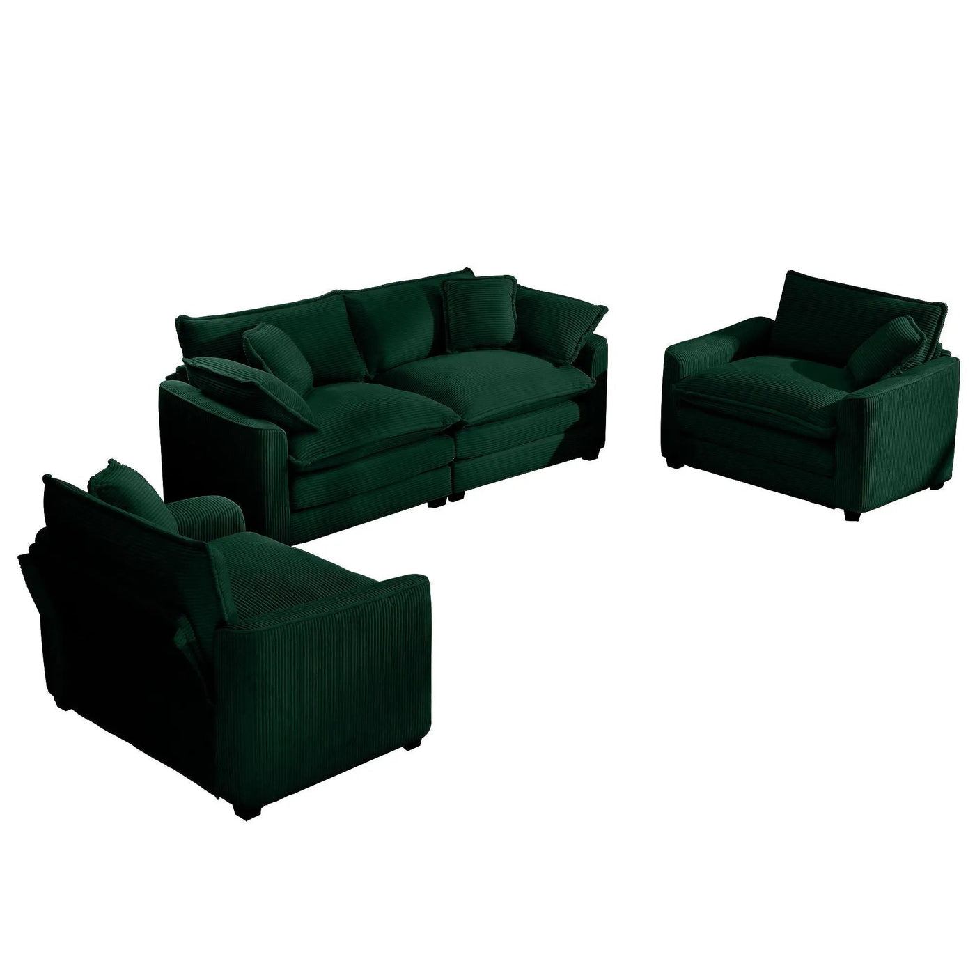 Elegant Oversized Sectional Sofa Set With Deep Seats And Flexible Layout by Unique Piece Furniture