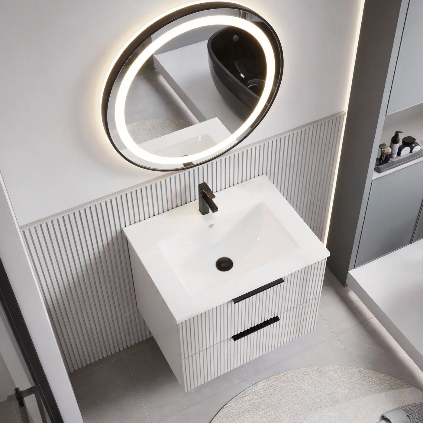 30 Inch Bathroom Vanity Cabinet With Ceramic Sink by HouseOfZazla