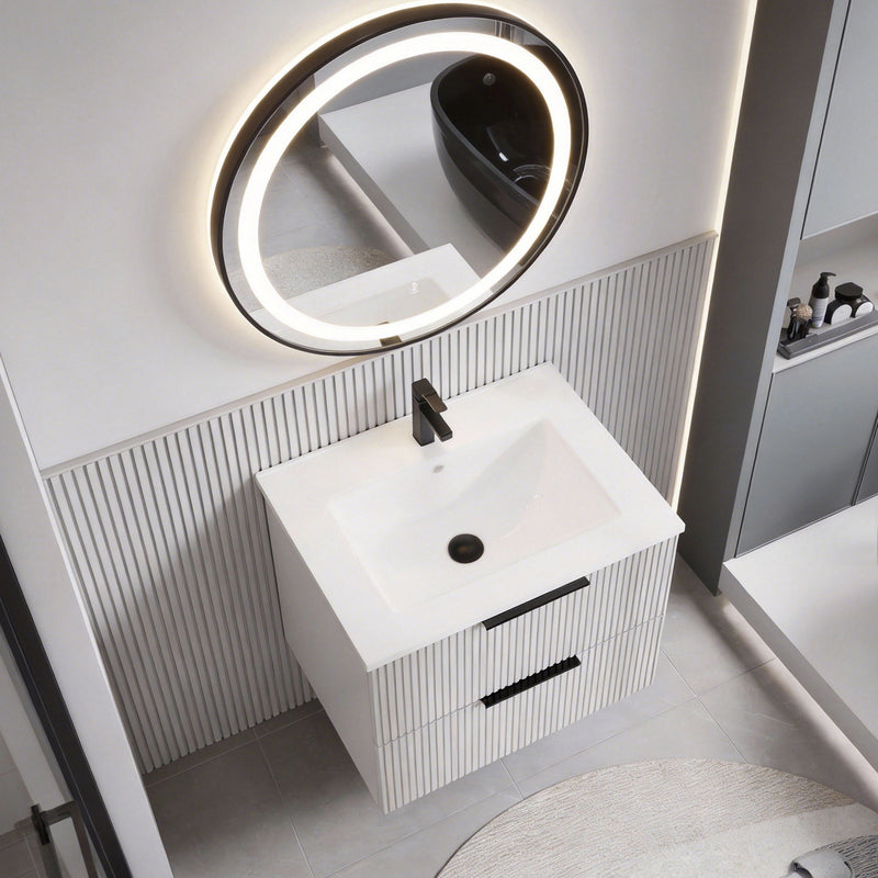 30 Inch Bathroom Vanity Cabinet With Ceramic Sink by HouseOfZazla