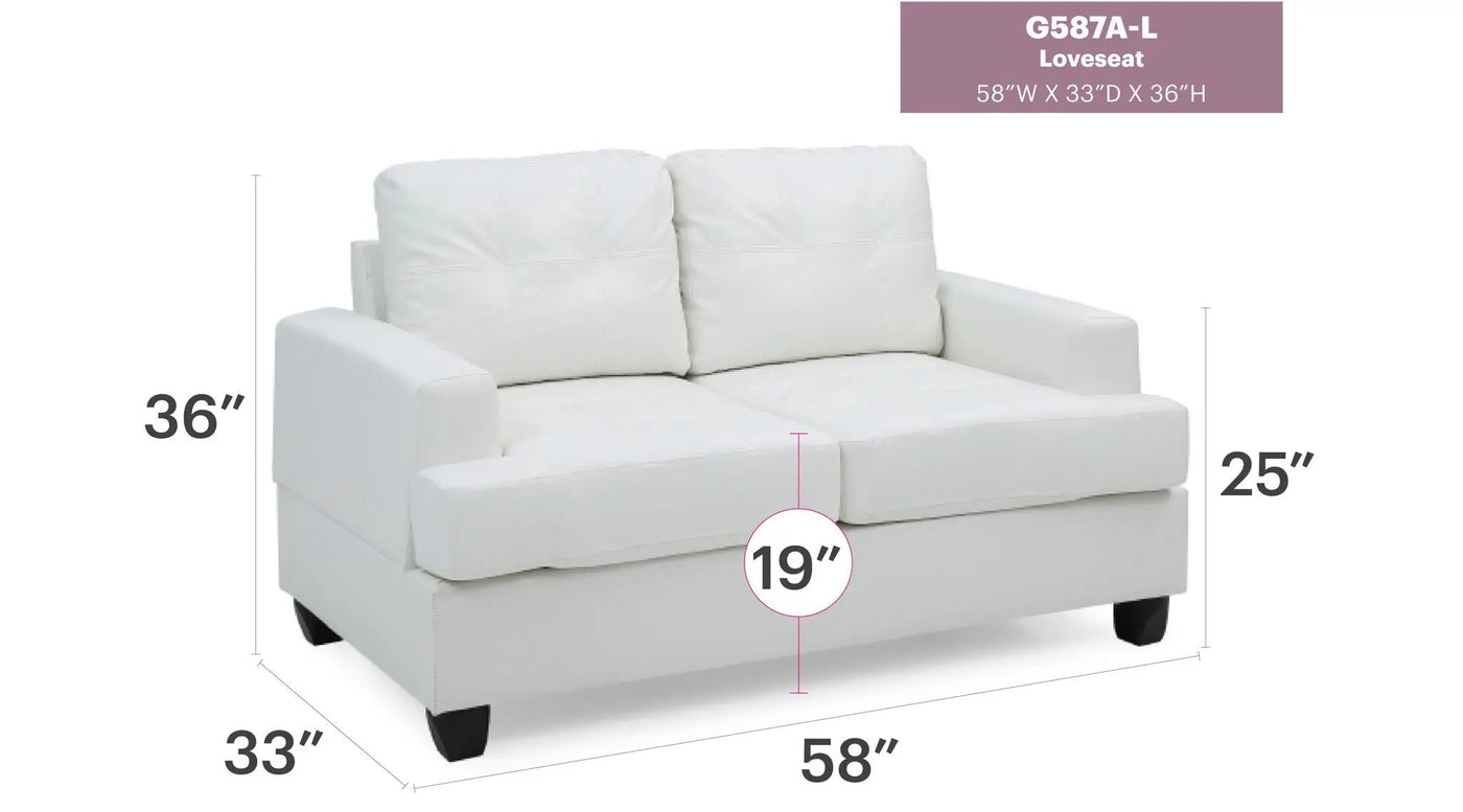 Stylish Transitional Loveseat For Two by HouseOfZazla