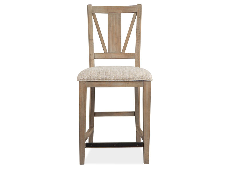 Paxton Place - Counter Chair With Upholstered Seat (Set of 2) - Dovetail Gray, photo 5 of 7