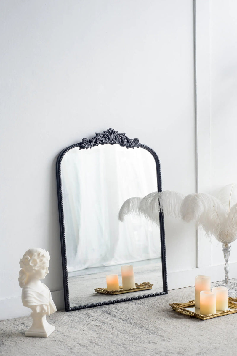 The Baroque Ébonisé™ Grand Wall Mirror by HouseOfZazla