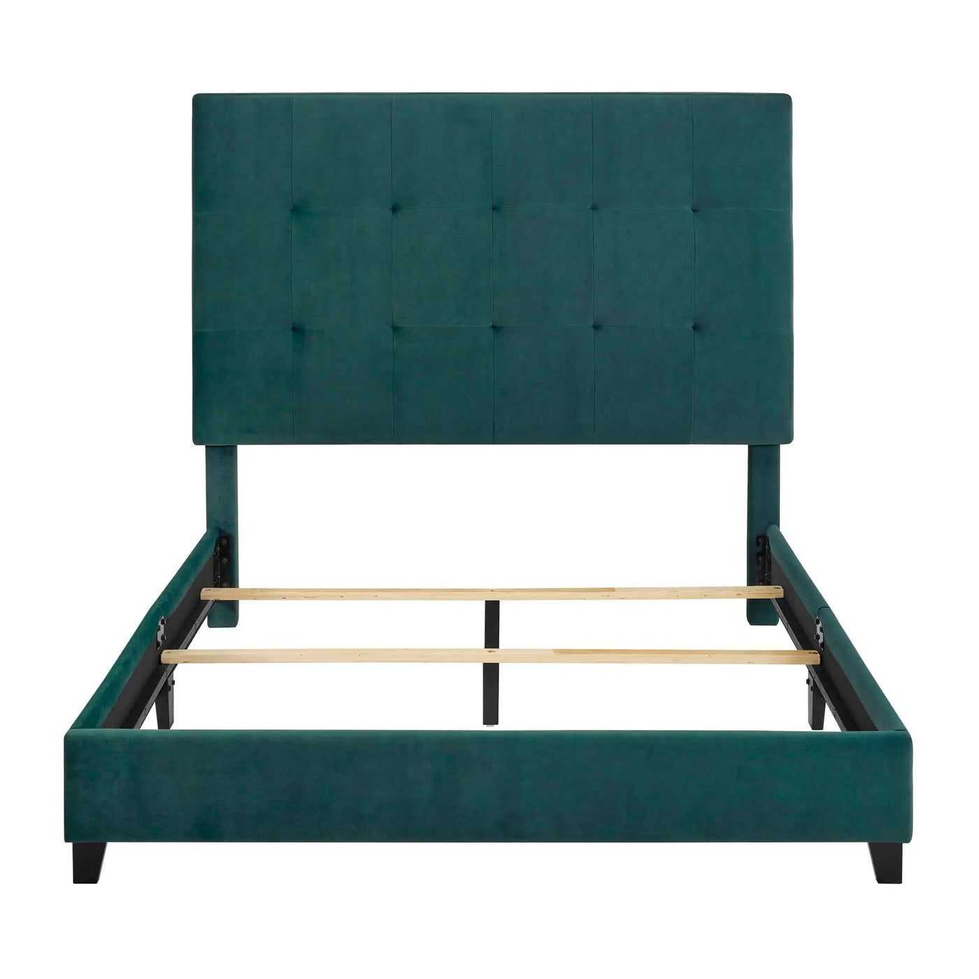 Tufted Upholstered Headboard Platform Bed by HouseOfZazla