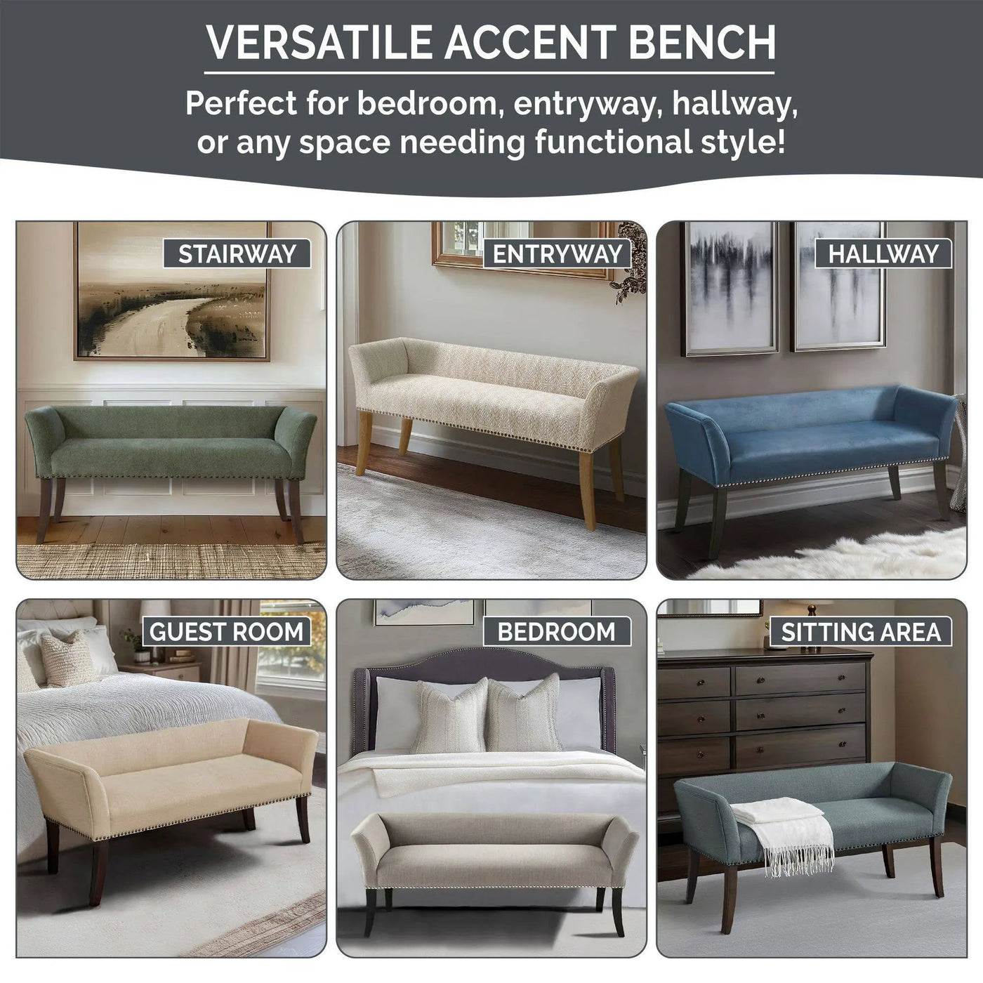 Welburn - Upholstered Bench by Unique Piece Furniture