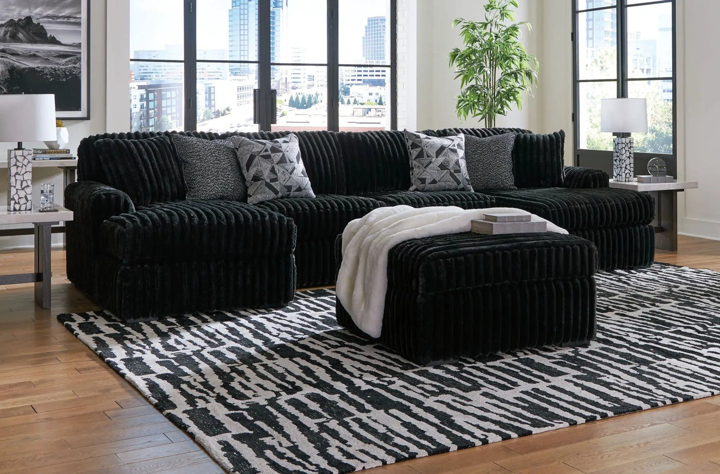 Midnight-Madness - Sectional Set by Unique Piece Furniture