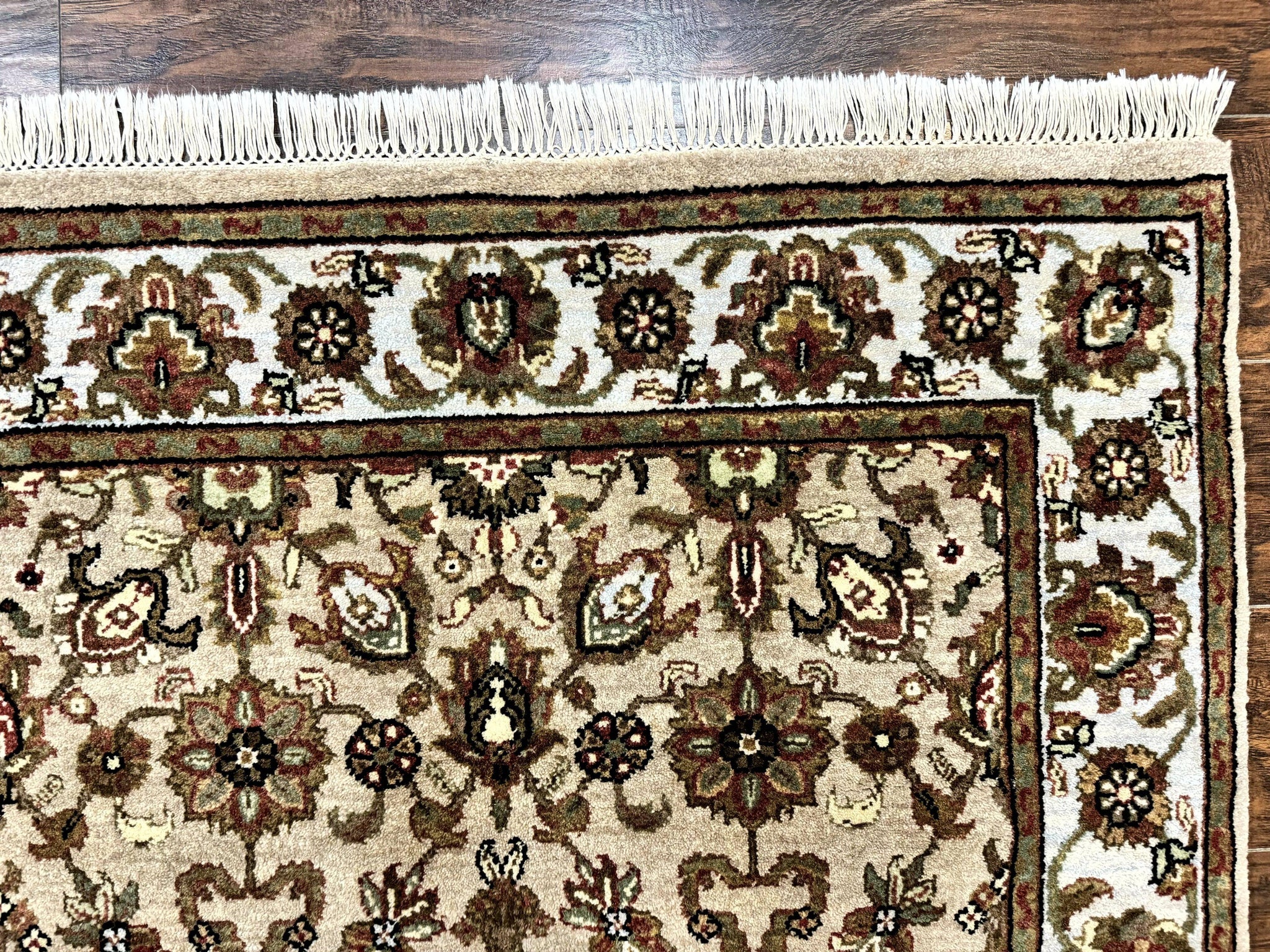 Pak Persian Rug 4x6, Floral Allover Vintage Oriental Carpet, Handmade Wool Rug by Jewel Rugs