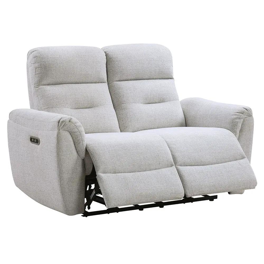 Eastre - Power Motion Loveseat With USB Port - Beige Chenille by Unique Piece Furniture