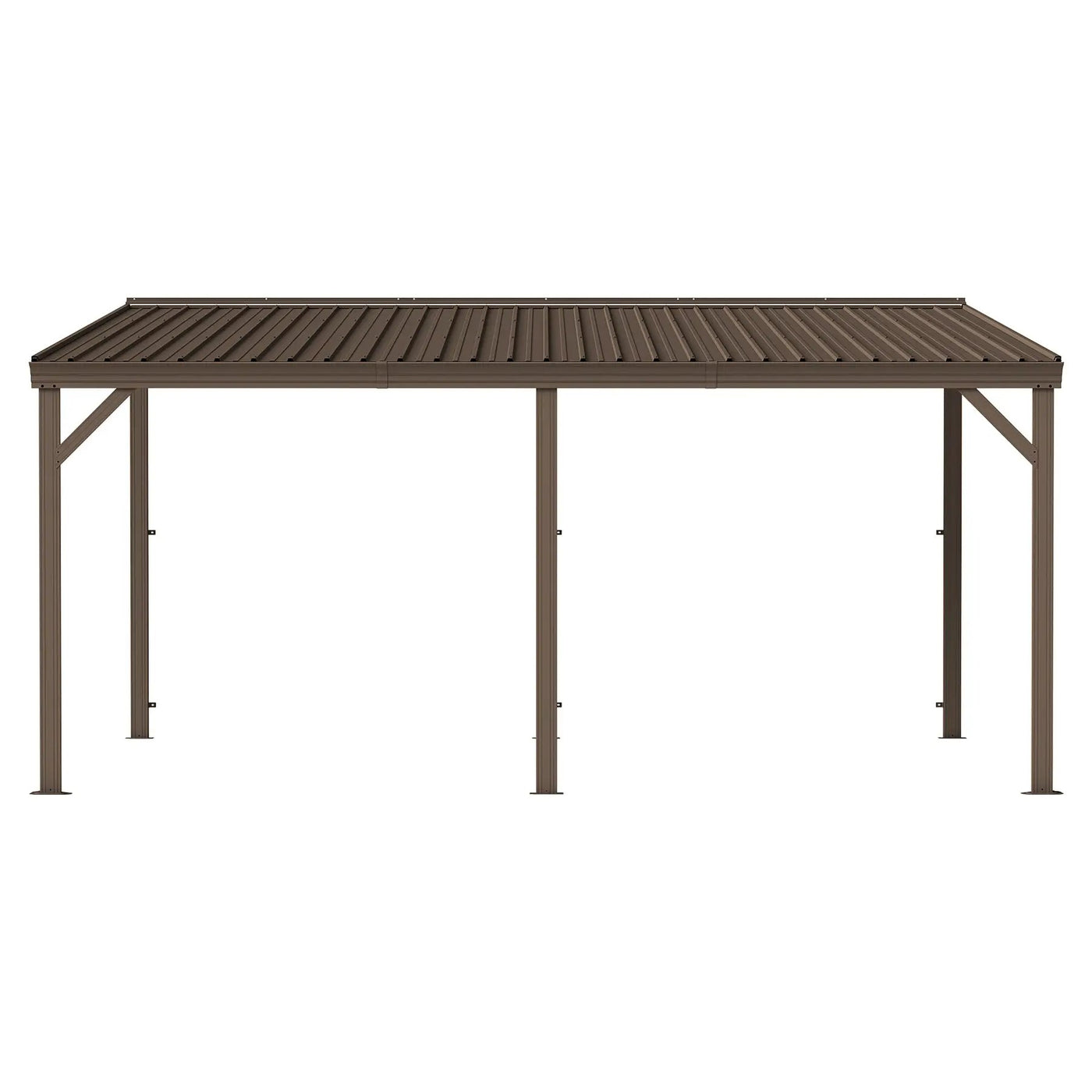 12'x16' Hardtop Lean-To Gazebo with Gutters by HouseOfZazla