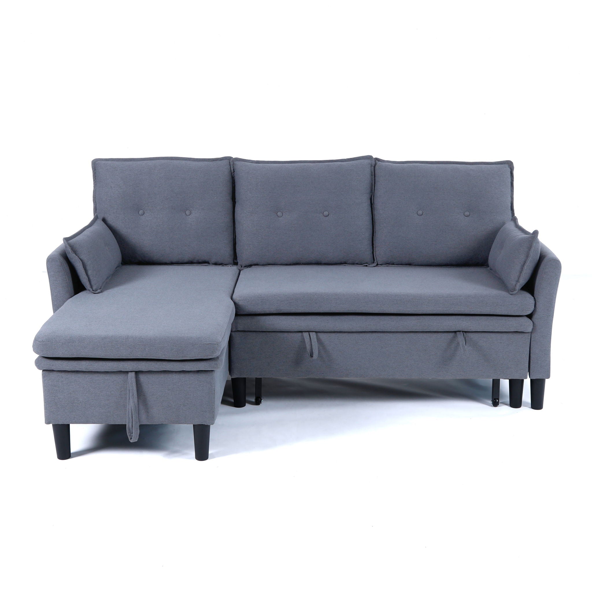 L-Shaped Reversible Chaise Sectional Sofa With Storage by HouseOfZazla