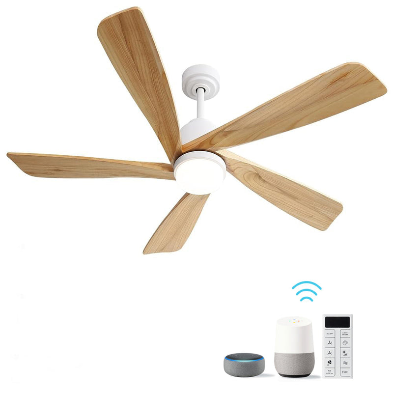 52 Inch Ceiling Fan With Dimmable LED Light and Remote Control by HouseOfZazla