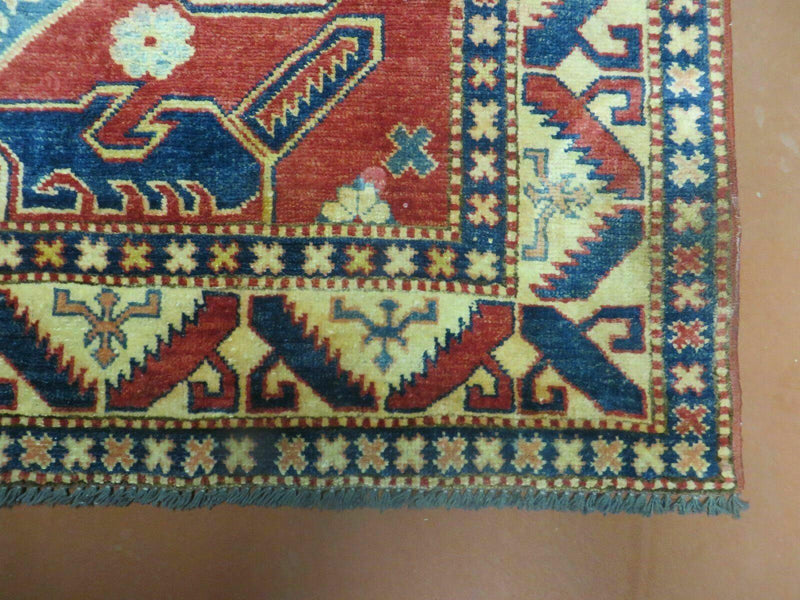 4' X 6' Vintage Handmade Turkish Kazak Pattern Wool Rug Carpet Nice by Jewel Rugs