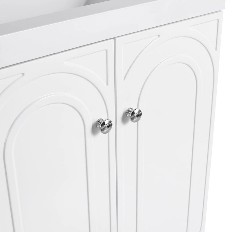 Modern Freestanding Bathroom Vanity With Soft Close Cabinet Doors