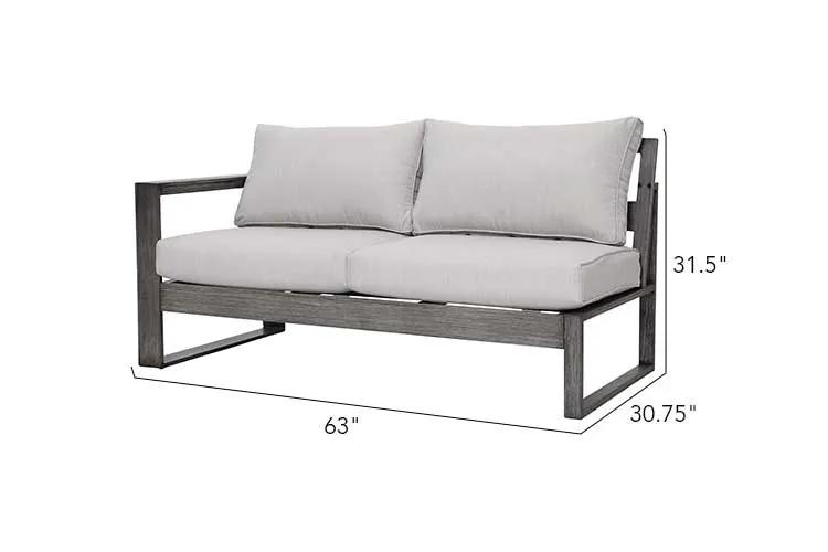 Walsh 4-Piece Aluminum Firepit Sofa Set by Outdoor-USA®